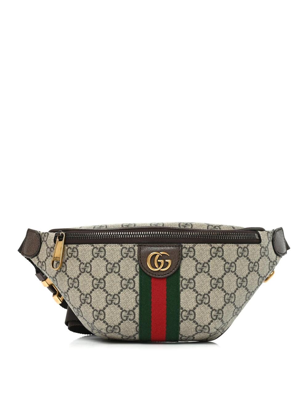 Gucci Gg Supreme Web Small Ophidia Belt #265607G12B